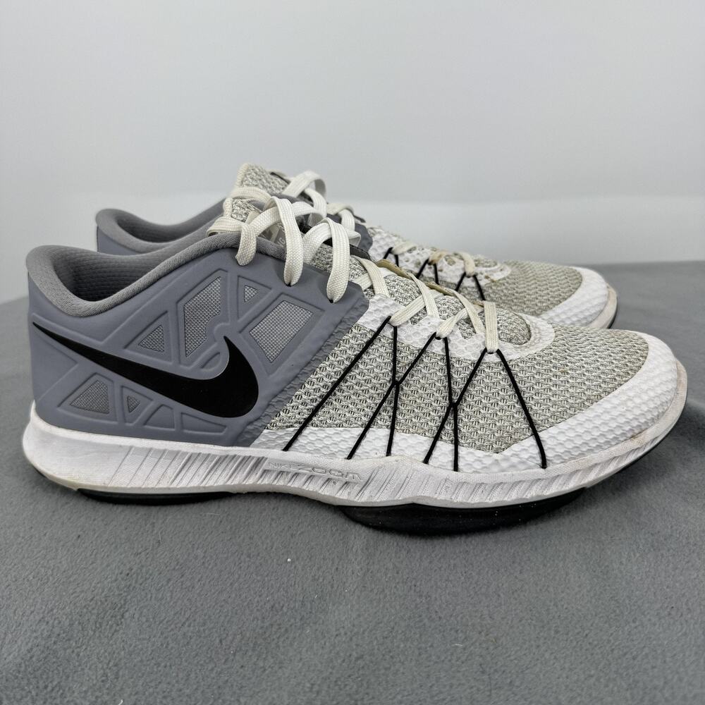 Nike Zoom Train 4 Mens 12.5 Training Shoes Gray Black 844803-100